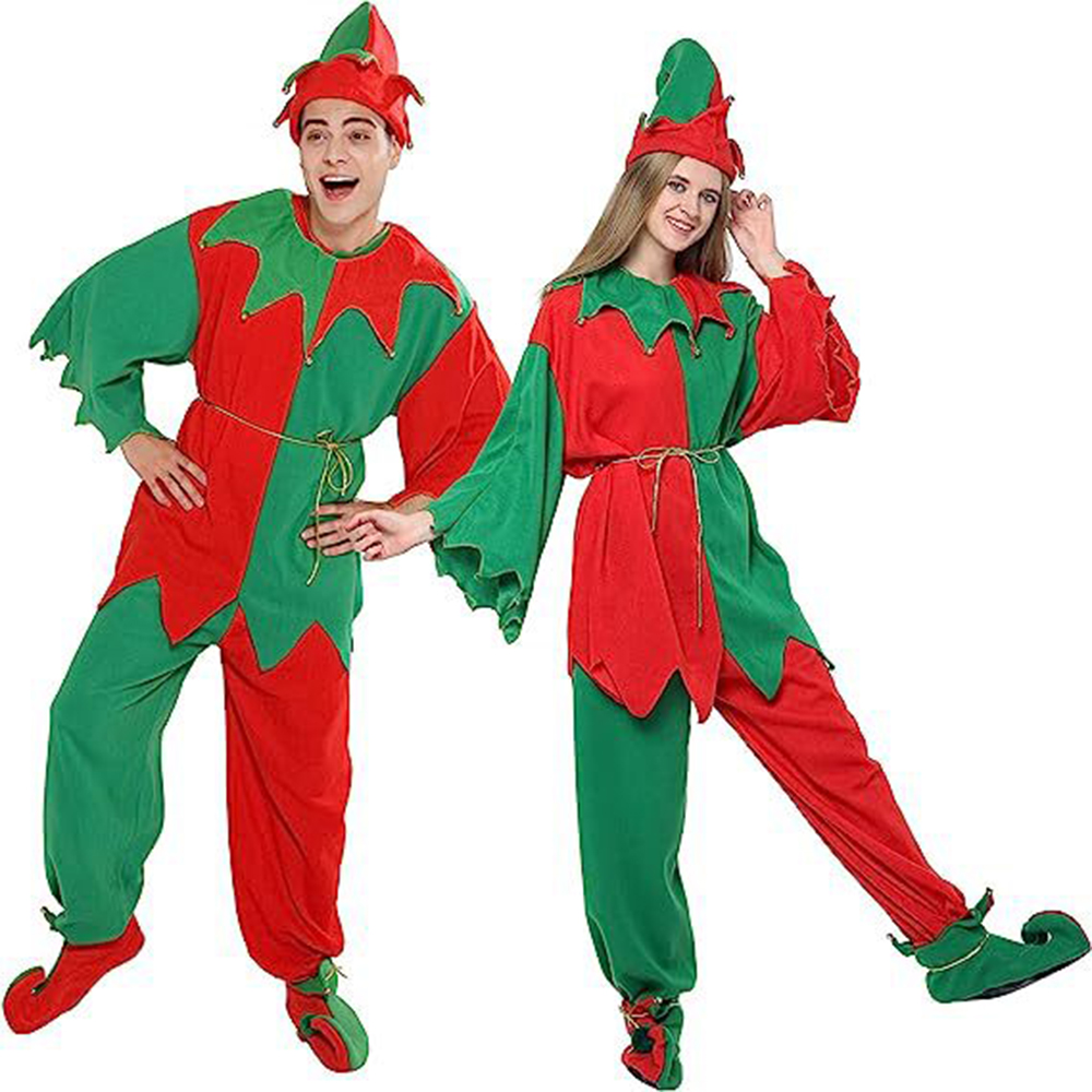 Elf Costume Christmas - Adult Women Green Elf Halloween Cosplay