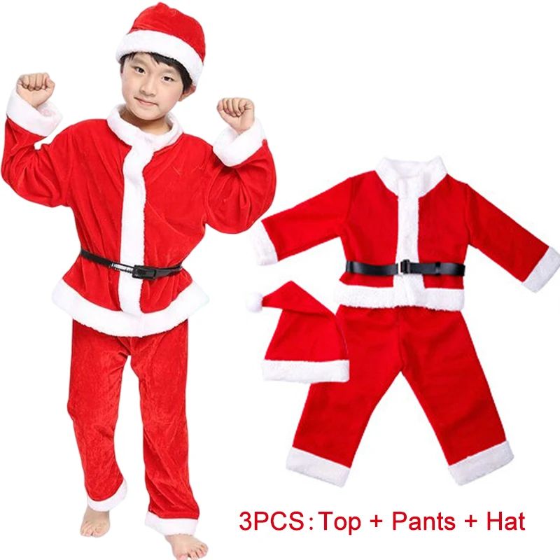 Elf Costume Christmas - New Year Kids Santa Claus Costume