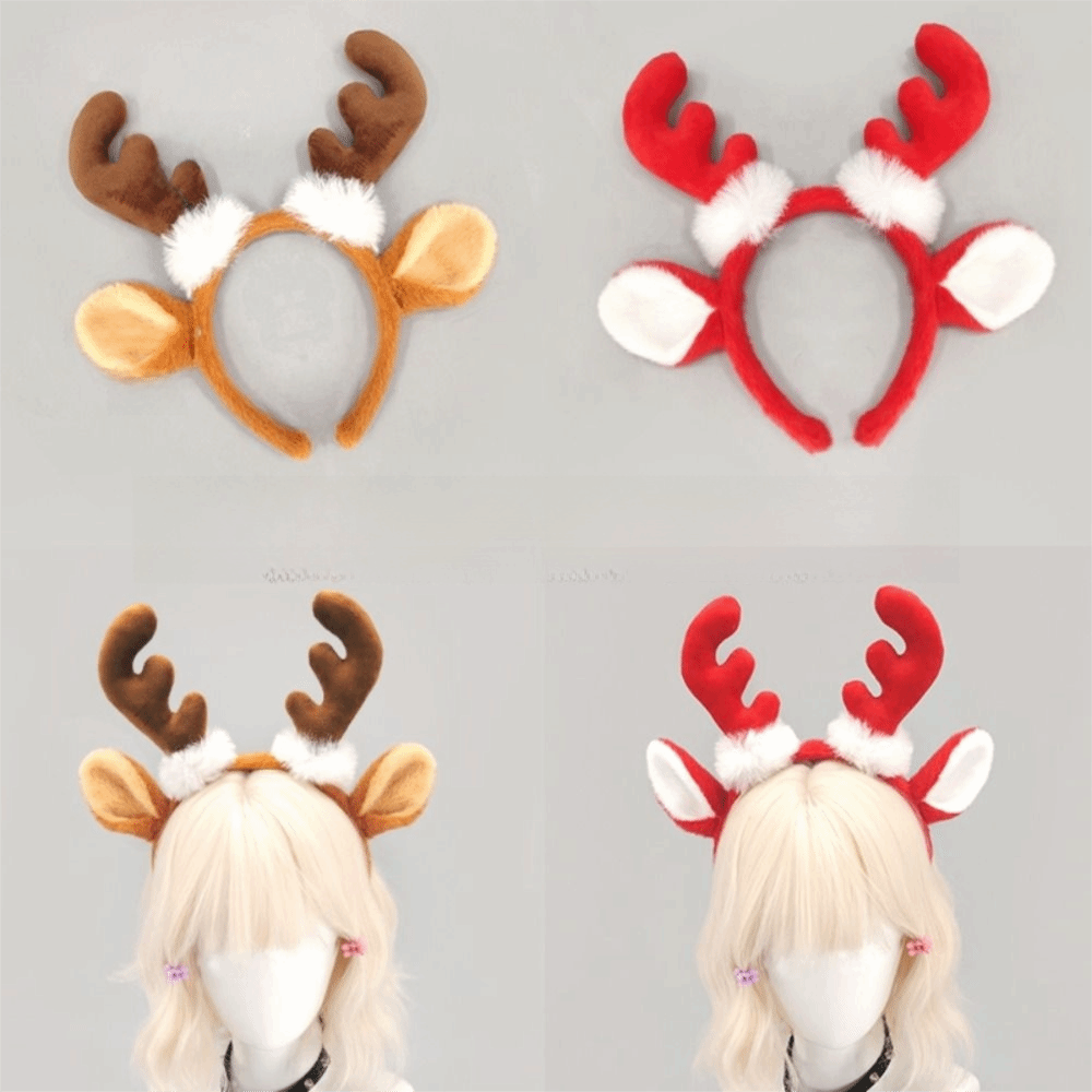 Realistic Antler Headband Cute - Reindeer Antlers Headband ulasan dan harga
