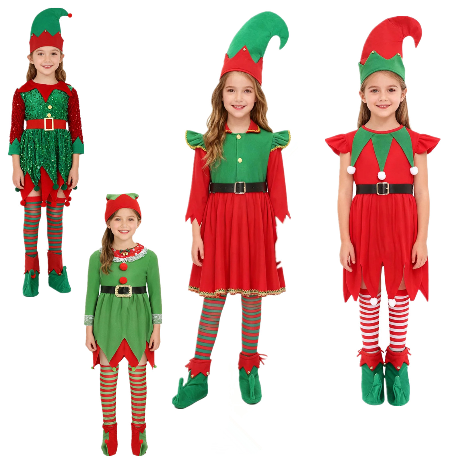 Elf Girl Christmas Costume San - Elf Costume Christmas ulasan dan harga