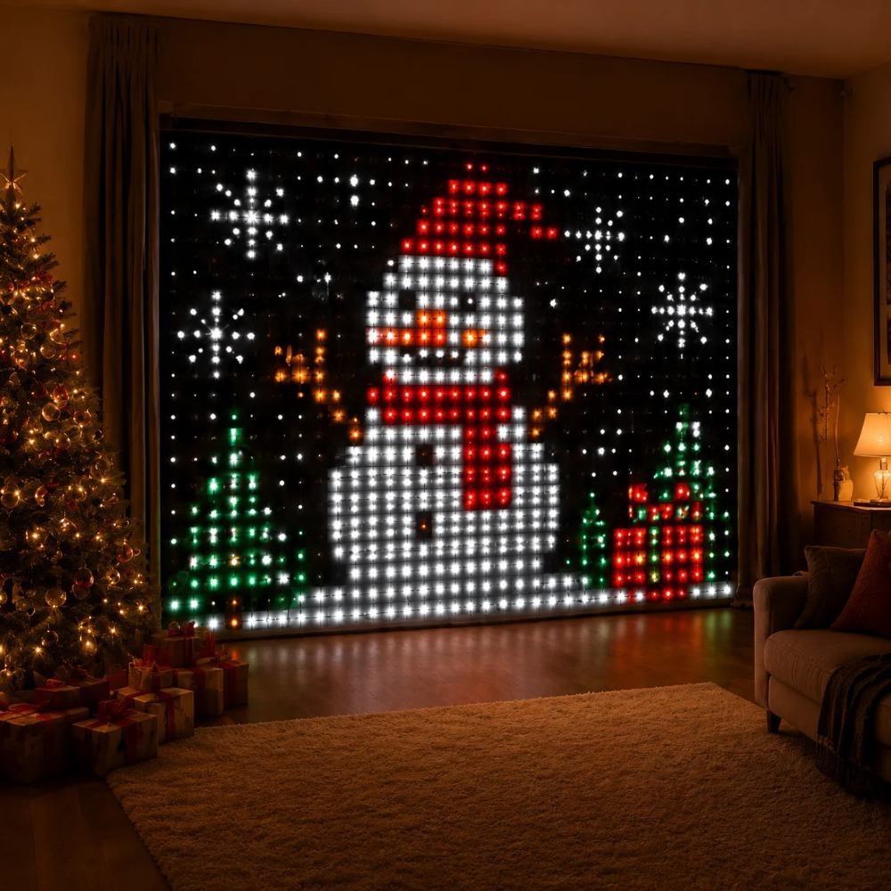 Smart RGB LED Curtain Lights B - Led Fairy String Lights ulasan dan harga