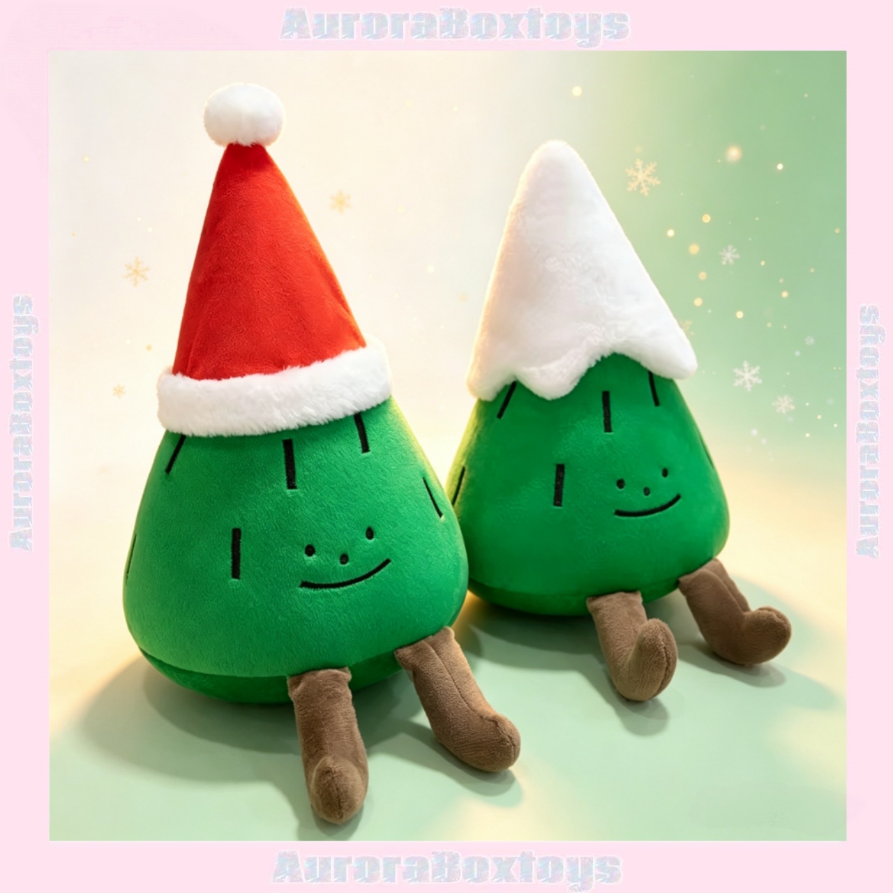 2026 Cartoon Christmas Tree Pl - Santa Hat Plush ulasan dan harga